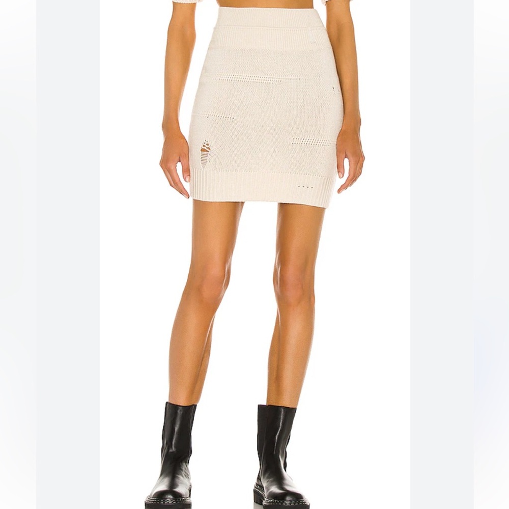 Helmut Lang Cashmere Yak Knit Skirt